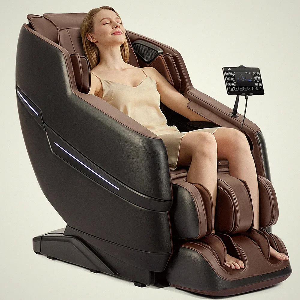 Full Body Zero Gravity Recline 8Point Air Massage Chair Heat,Shiatsu,Foot Roller