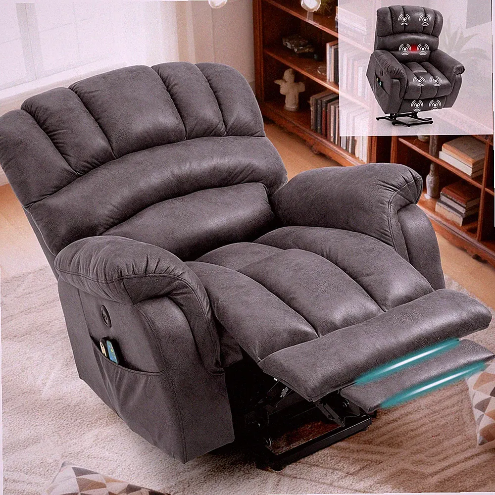 Large Power Lift Recliner Chair with Extended Footrest for Elderly Big and Tall