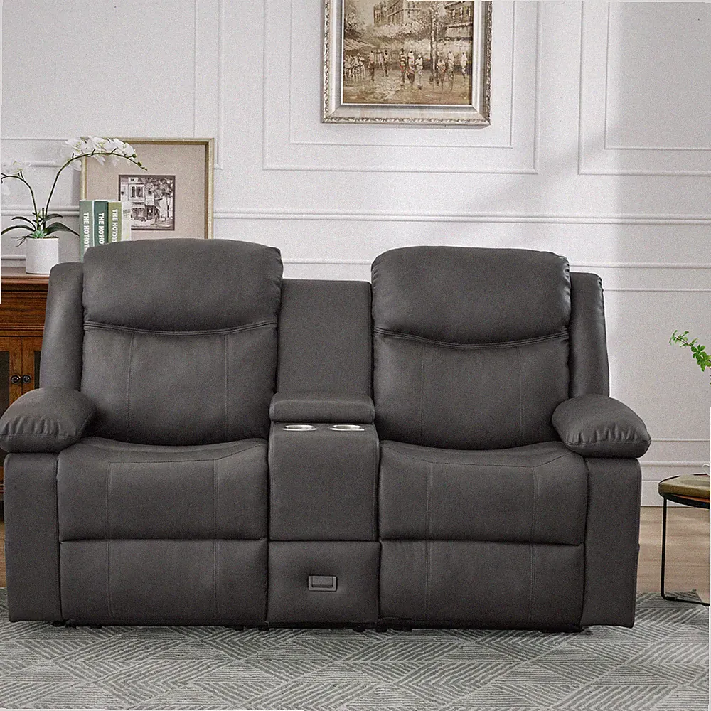 Loveseat Recliner, Reclining Loveseat with Console, Double Reclining Loveseat